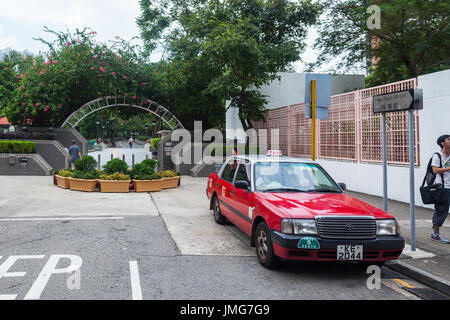 HONG KONG - 22. Oktober 2016: Park im Wohnviertel von Hong Kong Island China Stockfoto