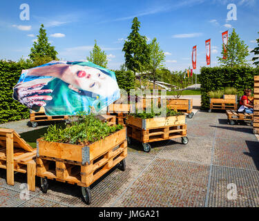 Berlin, Marzahn. Gärten der Welt Botanischer Garten, Gärten der Welt Stockfoto