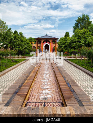 Berlin,Marzahn.Gardens der Welt Botanischer Garten, Gärten der Welt. Arabisch-orientalischen Themengarten, "Garten der Vier Ströme", Garten der vier Ströme Stockfoto