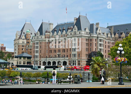 Fairmont Empress Hotel in Victoria, British Columbia, Kanada.  Sommer 2017. Stockfoto