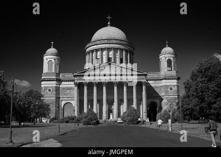 Das Foto der Basilika von Esztergom in Ungarn Stockfoto