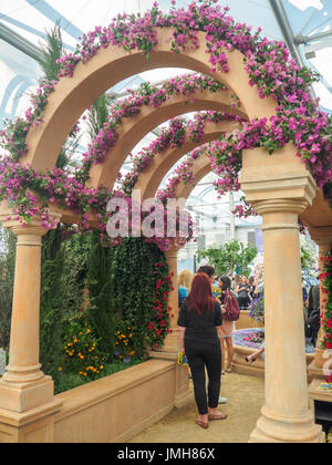 LONDON, UK - 25. Mai 2017: RHS Chelsea Flower Show 2017. Der weltweit renommiertesten Blumenschau anzeigen am besten im Garten-Design. Stockfoto