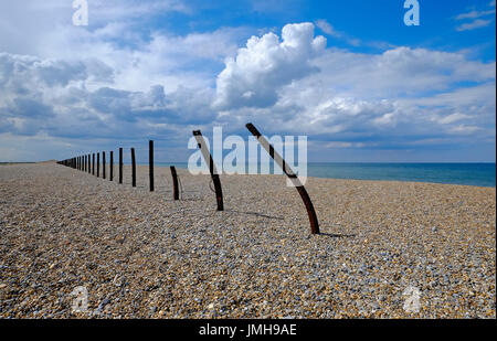 Fehlgeschlagen meer Abwehr, cley, North Norfolk, England Stockfoto