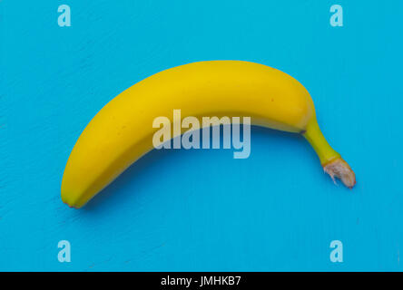 Obst auf blauen hacken Board Luftbild Stockfoto