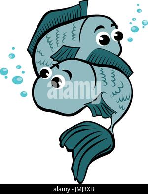 Kind-Fische Stock Vektor