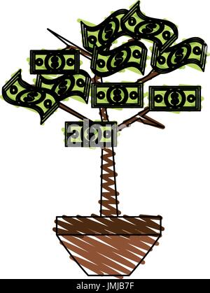 Baum-Vektor-illustration Stock Vektor