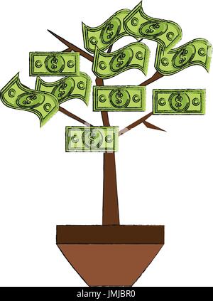 Bill-Baum-Vektor-illustration Stock Vektor