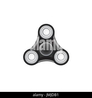 Fidget Spinner. morden Spannungsarmglühen Spielzeug Symbol. Stock Vektor