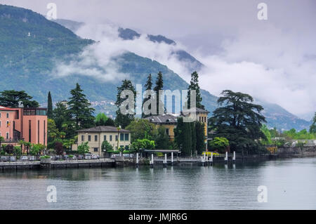 Dongo am Comer See, Lombardei in Italien Stockfoto