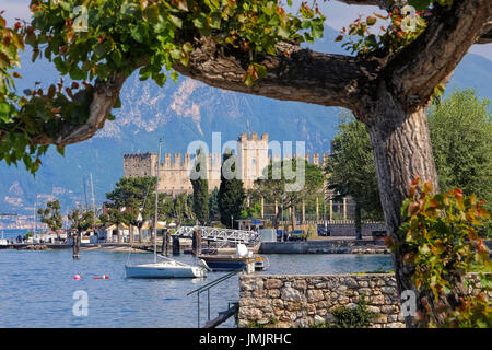 Torri del Benaco am Gardasee in Italien Stockfoto