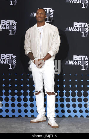 BET Awards 2017 im Teatro Microsoft - Ankünfte mit: Lacrae wo: Los Angeles, California, Vereinigte Staaten von Amerika bei: Kredit-25. Juni 2017: Nicky Nelson/WENN.com Stockfoto