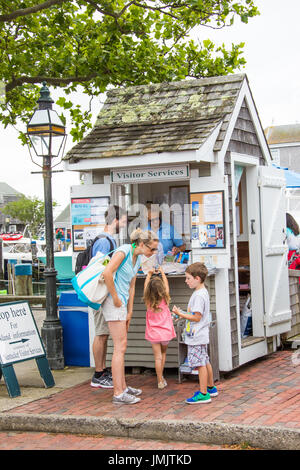 Touristische Visitor Centre, Nantucket Island, Massachusetts, USA Stockfoto