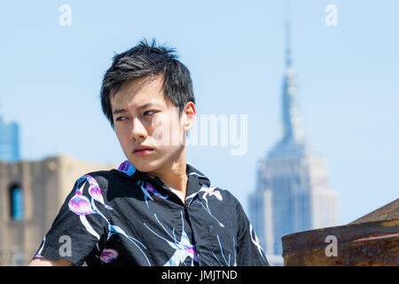 Cameron Koo, Hong Kong chinesische Studenten in Manhattan, New York City, USA Stockfoto