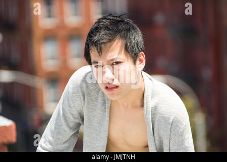 Cameron Koo, Hong Kong chinesische Studenten in Manhattan, New York City, USA Stockfoto