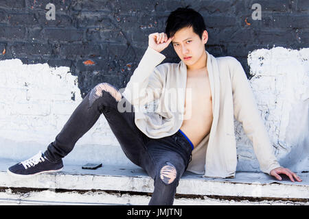 Cameron Koo, Hong Kong chinesische Studenten in New York City, USA Stockfoto