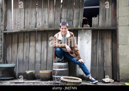 Cameron Koo, Hong Kong chinesische Studenten in New York City, USA Stockfoto