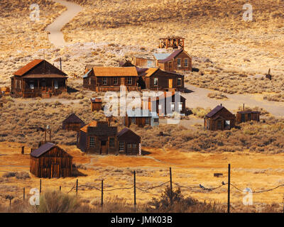 Die verfallenden Ghost Town von Bodie Stockfoto