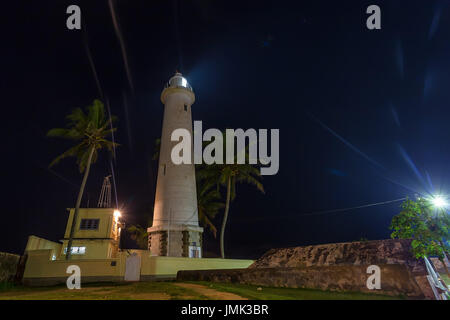 Leuchtturm in Galle Stockfoto