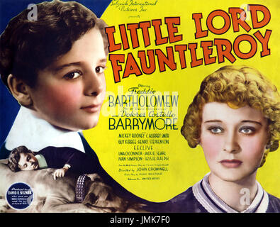 LITTLE LORD FAUNTLEROY 1936 United Artists Film mit Dolores Costello und Freddie Bartholomew Stockfoto