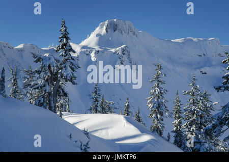 Table Mountain im Winter, Heather Wiesen Recreation Area, North-Cascades-Washington Stockfoto