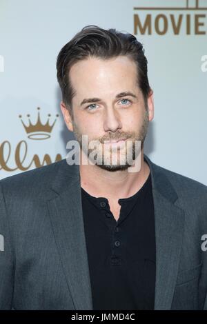 Kalifornien, USA. Juli 2017. Niall Matter besucht Hallmark Channel Hallmark Movies Mysteries 2017 Sommer TCA Tour Juli 27,2017 Beverly Hills, Kalifornien. Stockfoto
