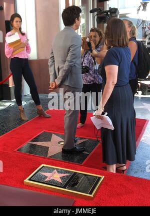 Hollywood, Kalifornien, USA. 26. Juli 2017. I15914CHW. Jason Bateman wohlwollend mit Stern auf dem Hollywood Walk Of Fame.6533 Hollywood Boulevard vor dem Hudson Apartments, Hollywood, Kalifornien, USA.07/26/2017.JASON BATEMAN. © Clinton H.Wallace/Photomundo International / Fotos Inc Credit: Clinton Wallace/Globe Fotos/ZUMA Draht/Alamy Live-Nachrichten Stockfoto