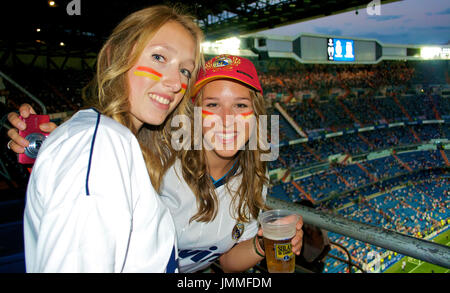 Spanien, MADRID - 18. September 2012: UEFA Champions League Spieltag 1, FC Bayern - Manchester City FC, 3:2, am 18. September 2012 in Madrid, Spanien Stockfoto