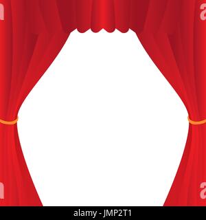 Abbildung rot Vorhang für den kreativen Einsatz in Grafik-design Stock Vektor