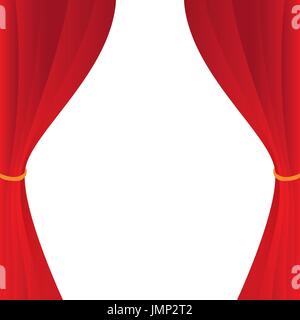 Abbildung rot Vorhang für den kreativen Einsatz in Grafik-design Stock Vektor