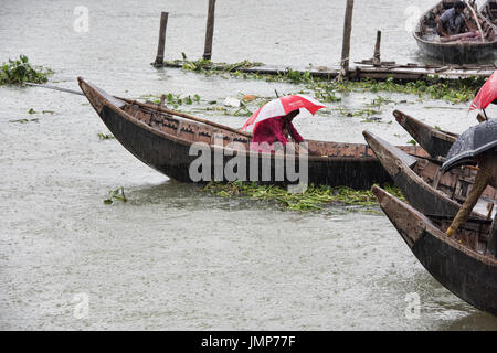 Bootsmann des Monsuns, Dhaka, Bangladesch Stockfoto