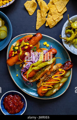 Gourmet ho Hund Stockfoto