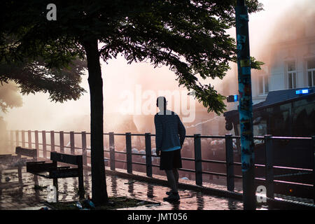 G20-Gipfel wurde willkommen zur Hölle Stockfoto