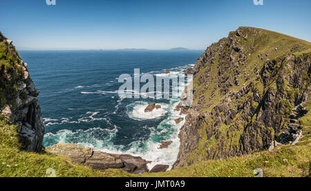 Bray Head und den Atlantischen Ozean auf Valentia Island in Irland Stockfoto