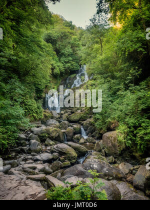 Torc Wasserfall in der Nähe von Killarney am Ring of Kerry, Irland Stockfoto