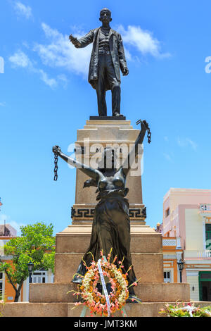 José Martí-Denkmal, Denkmal Freiheitsstatue im Parque de Liberdad, Matanzas, Kuba Stockfoto