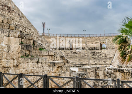 Caesarea Maritima - Amphitheater Stockfoto