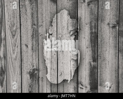 Karte von Katar auf verwittertem Holz Stockfoto