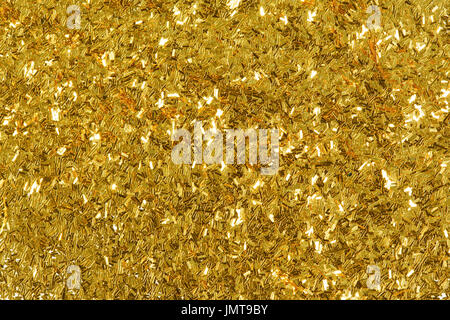 Goldenen Glitzer Textur, abstrakten Hintergrund. Stockfoto