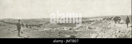 British West Country Transport Truppen, Judäische Wüste, 1917 Stockfoto