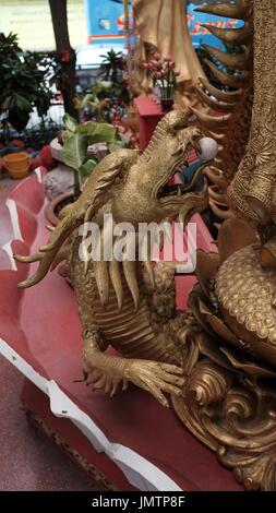 Wat Yannawa Boot Tempel buddhistische Wat 3. Klasse Königlichen Tempel Viharn chinesische Junk Schiff Charoen Krung Road Bangkok Thailand Stockfoto