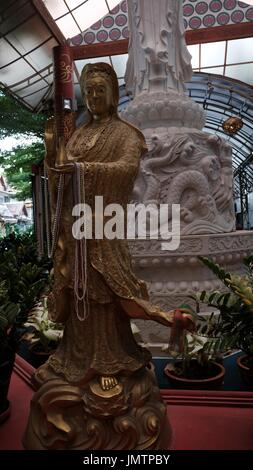 Wat Yannawa Boot Tempel buddhistische Wat 3. Klasse Königlichen Tempel Viharn chinesische Junk Schiff Charoen Krung Road Bangkok Thailand Stockfoto