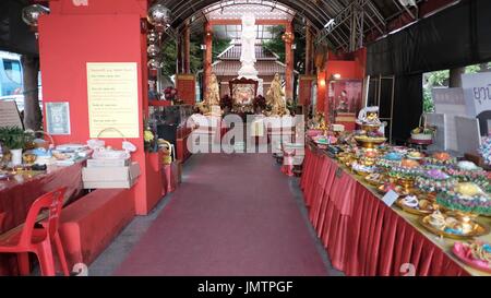 Wat Yannawa Boot Tempel buddhistische Wat 3. Klasse Königlichen Tempel Viharn chinesische Junk Schiff Charoen Krung Road Bangkok Thailand Stockfoto