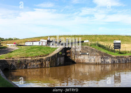 Hurleston-Kreuzung am Beginn der Llangollen Canal Cheshire England UK Stockfoto