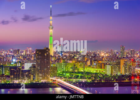 Skyline von Tokyo, Japan. Stockfoto