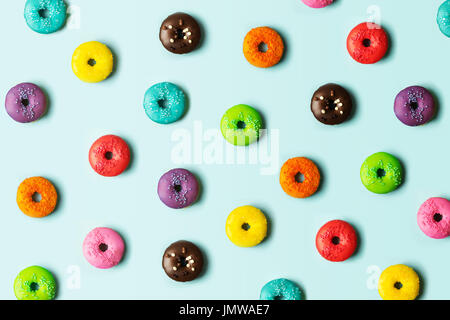 Bunte Donut-Hintergrund Stockfoto