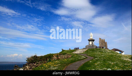 Das Prince Albert Memorial auf Schloss-Hügel, Tenby, Pembrokeshire, Wales, Europa Stockfoto