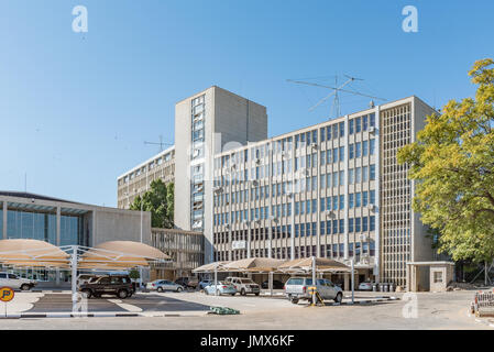 WINDHOEK, NAMIBIA - 17. Juni 2017: Büros des Ministry of Information eine Kommunikation in Windhoek, der Hauptstadt von Namibia Stockfoto