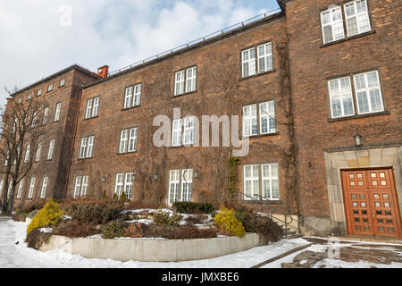 Winter-Innenhof in Wawel Schloss in Krakau, Polen. Stockfoto