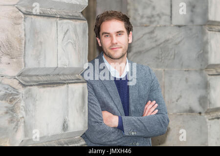 Bild: Edinburgh Council Leader Adam McVey - Porträts - City Chambers Stockfoto