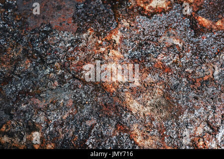 Korrodierte Metall Hintergrund - abstrakte Struktur der rostigen Eisen Stockfoto